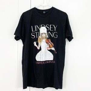 Lindsey Stirling Large Black Concert Tour Merch Short Sleeve T-Shirt